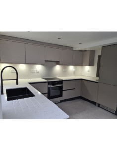 Snowy Ibiza - Quartz Silestone - Finition Poli (Poli) - Plans Cuisines 2