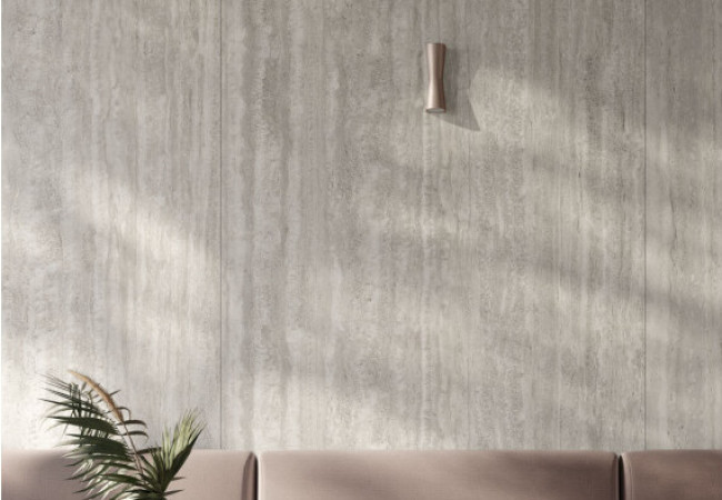 Travertino Chiaro - Céramique Infinity - Finition Mat (Mat) - Plans Cuisines