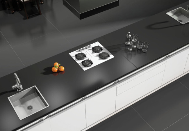 Uni Dark Black - Céramique RAK - Polished (Poli) - Plans Cuisines
