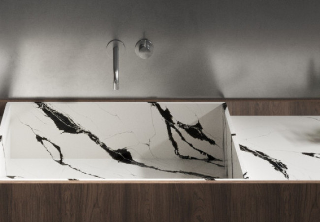 Unique Calacatta Black - Quartz Compac - Finition Poli (Poli) - Plans Cuisines