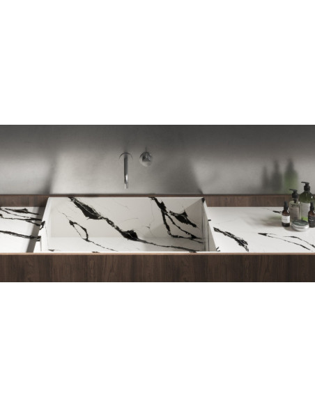 Unique Calacatta Black - Quartz Compac - Finition Poli (Poli) - Plans Cuisines