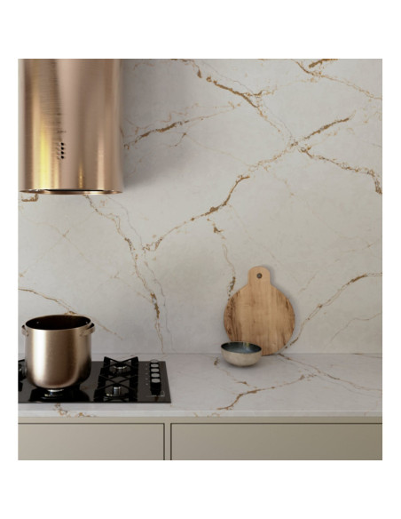 Versailles Ivory - Quartz Silestone - Finition Poli (Poli) - Plans Cuisines