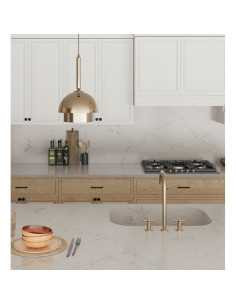 Victorian Silver - Quartz Silestone - Finition Poli (Poli) - Plans Cuisines 2