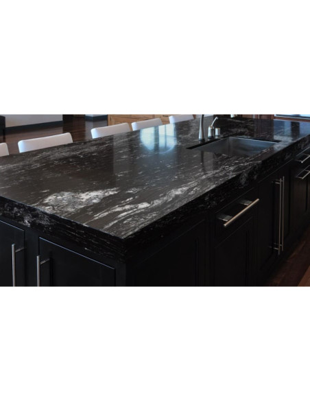 Black Beauty - Granit SENSA - Finition Caress (Mat) - Plans Cuisines