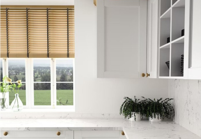 White Arabesque - Quartz Silestone - Finition Poli (Poli) - Plans Cuisines