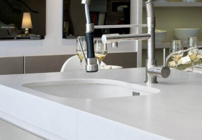White Storm 14 - Quartz Silestone - Finition Poli (Poli) - Plans Cuisines