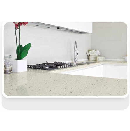 Blanc Diament - Leader Quartz - Finition Poli (Poli) - Plans Cuisines