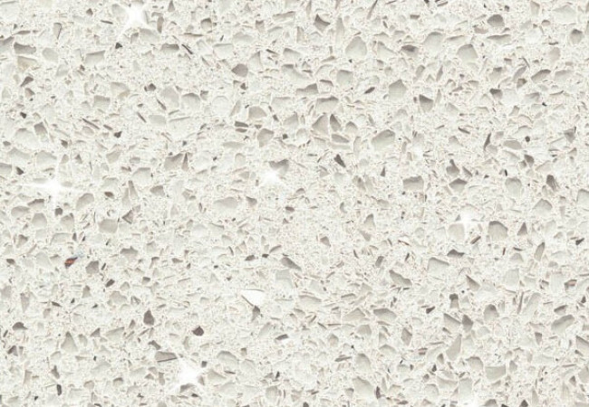 Blanc Etoilé - Leader Quartz - Finition Poli (Poli) - Plans Cuisines