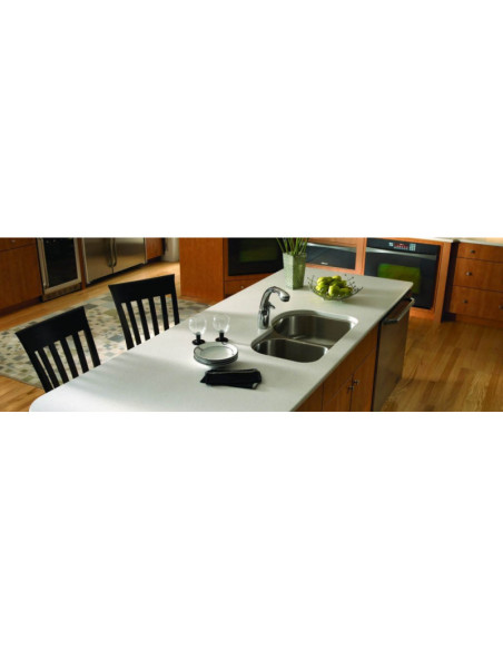 Blanco Maple 14 - Quartz Silestone - Finition Poli (Poli) - Plans Cuisines