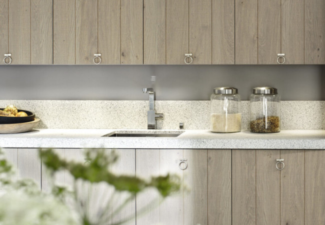 Blanco Maple 14 - Quartz Silestone - Finition Suede (Mat) - Plans Cuisines