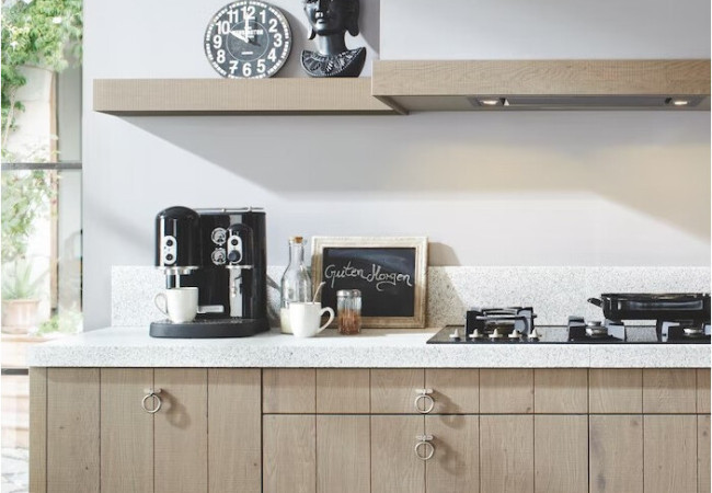 Blanco Maple 14 - Quartz Silestone - Finition Suede (Mat) - Plans Cuisines