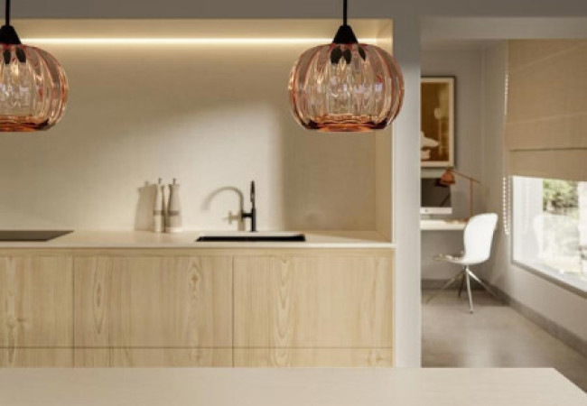 Plan de travail en Quartz Silestone® Linen Cream