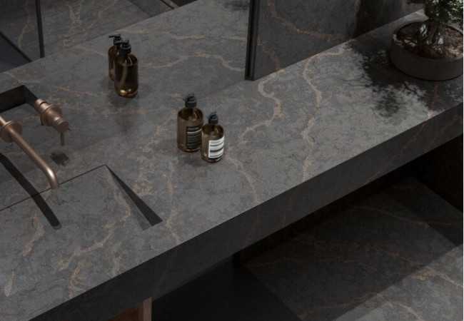 Bohemian Flame - Quartz Silestone - Finition Suede (Mat) - Plans Cuisines