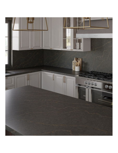Bohemian Flame - Quartz Silestone - Finition Suede (Mat) - Plans Cuisines