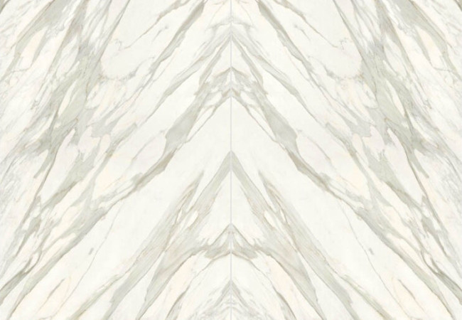 Calacatta Gold - Céramique Néolith - Finition Silk (Mat) - Plans Cuisines