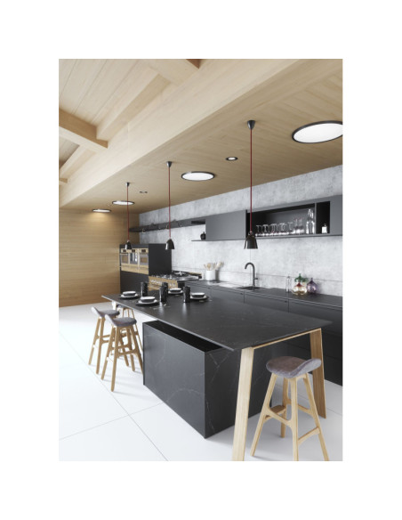 Charcoal Soapstone - Quartz Silestone - Finition Poli (Poli) - Plans Cuisines