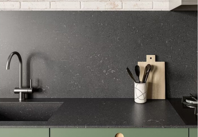 Cinder Craze - Quartz Silestone - Finition Suede (Mat) - Plans Cuisines