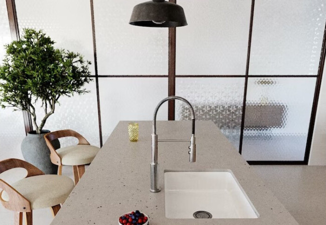 Concrete Pulse - Quartz Silestone - Finition Suede (Mat) - Plans Cuisines