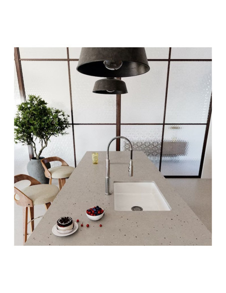 Concrete Pulse - Quartz Silestone - Finition Suede (Mat) - Plans Cuisines