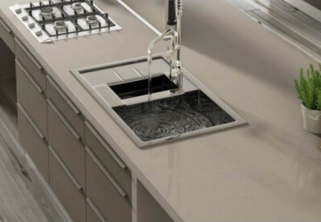 Coral Clay - Quartz Silestone - Finition Suede (Mat) - Plans Cuisines