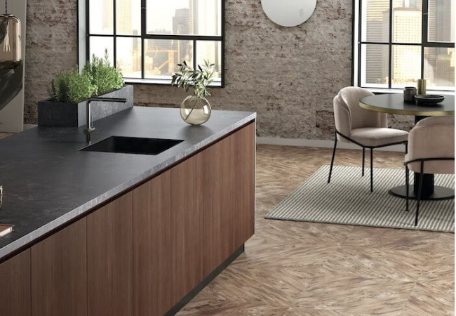 Corktown - Quartz Silestone - Finition Suede (Mat) - Plans Cuisines