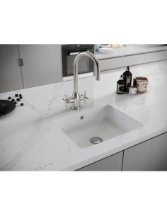 Eternal Calacatta Gold - Quartz Silestone - Finition Poli (Poli) - Plans Cuisines 2