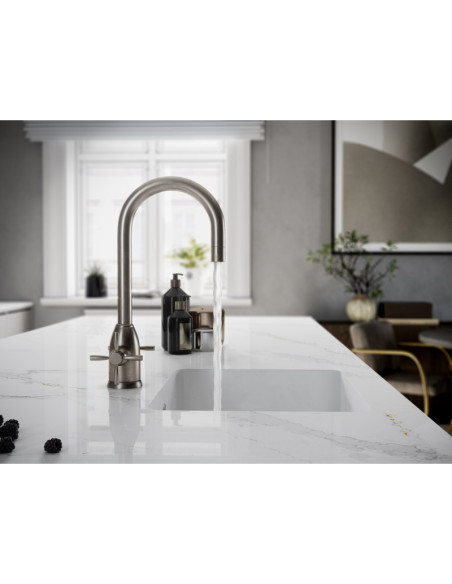 Eternal Calacatta Gold - Quartz Silestone - Finition Poli (Poli) - Plans Cuisines