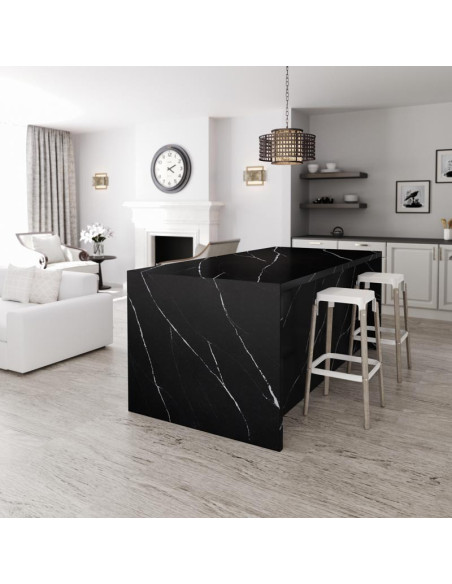 Eternal Marquina - Quartz Silestone - Finition Suede (Mat) - Plans Cuisines