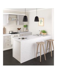 Eternal Statuario - Quartz Silestone - Finition Poli (Poli) - Plans Cuisines 2