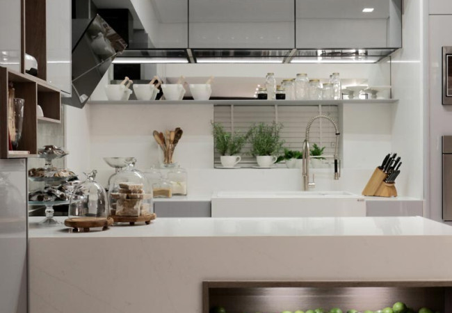 Eternal Statuario - Quartz Silestone - Finition Suede (Mat) - Plans Cuisines