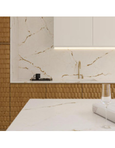 Plan de travail en Quartz Silestone® Versailles Ivory
