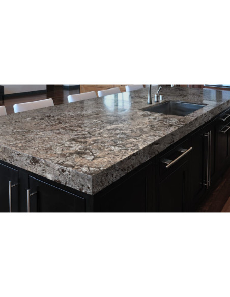 Glacial Blue - Granit SENSA - Finition Poli (Poli) - Plans Cuisines