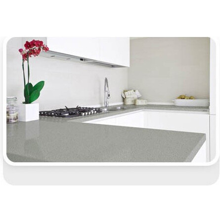 Gris Moucheté - Leader Quartz - Finition Poli (Poli) - Plans Cuisines