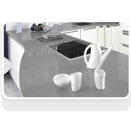 Gris Scintillant - Leader Quartz - Finition Poli (Poli) - Plans Cuisines