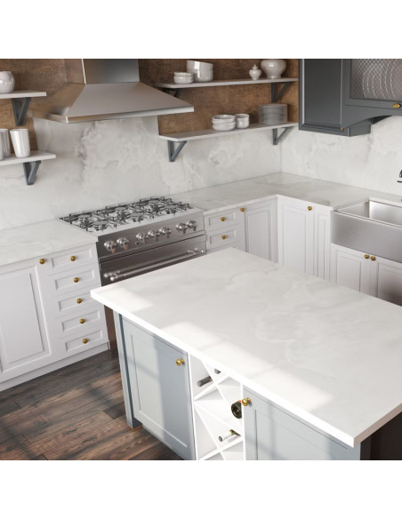 Helena 22 - Céramique Dekton - Finition Xgloss (Poli) - Plans Cuisines