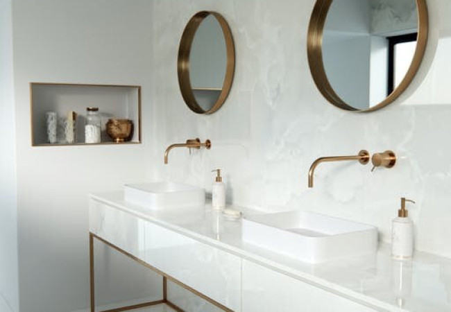 Helena 22 - Céramique Dekton - Finition Xgloss (Poli) - Plans Cuisines