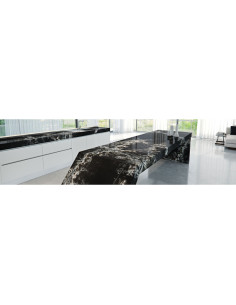 Ice Black - Quartz Compac - Finition Poli (Poli) - Plans Cuisines 2