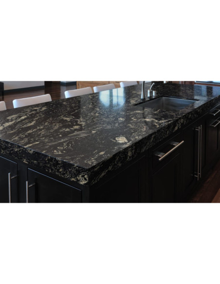 Indian Black - Granit SENSA - Finition Poli (Poli) - Plans Cuisines