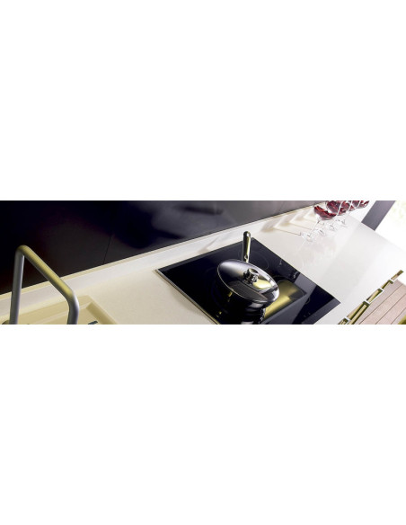 Luna - Quartz Compac - Finition Poli (Poli) - Plans Cuisines