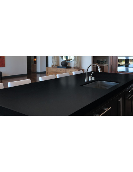 Moack Black - Granit SENSA - Finition Suede (Mat) - Plans Cuisines