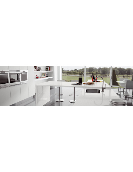 Moon - Quartz Compac - Finition Poli (Poli) - Plans Cuisines