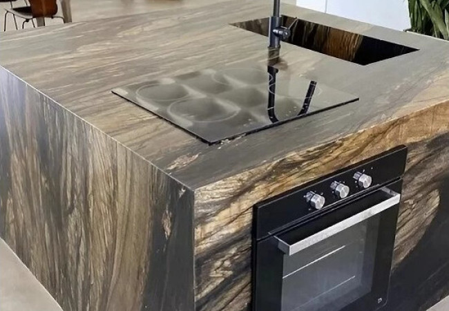 Nahoa - Granit SENSA - Finition Suede (Mat) - Plans Cuisines