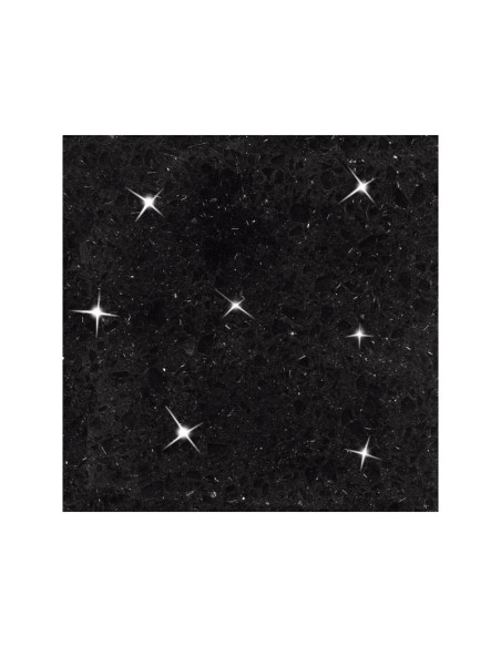 Noir Etoilé - Leader Quartz - Finition Poli (Poli) - Plans Cuisines