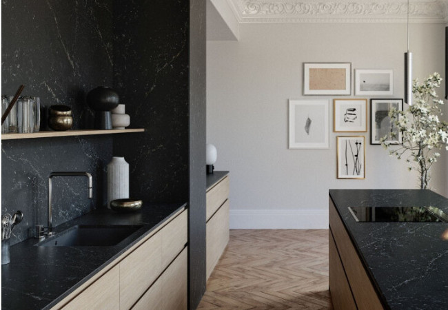 Romantic Ash - Quartz Silestone - Finition Poli (Poli) - Plans Cuisines