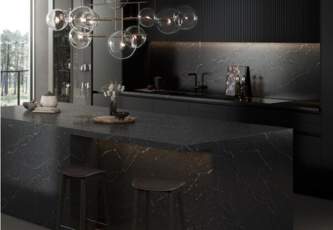 Romantic Ash - Quartz Silestone - Finition Poli (Poli) - Plans Cuisines
