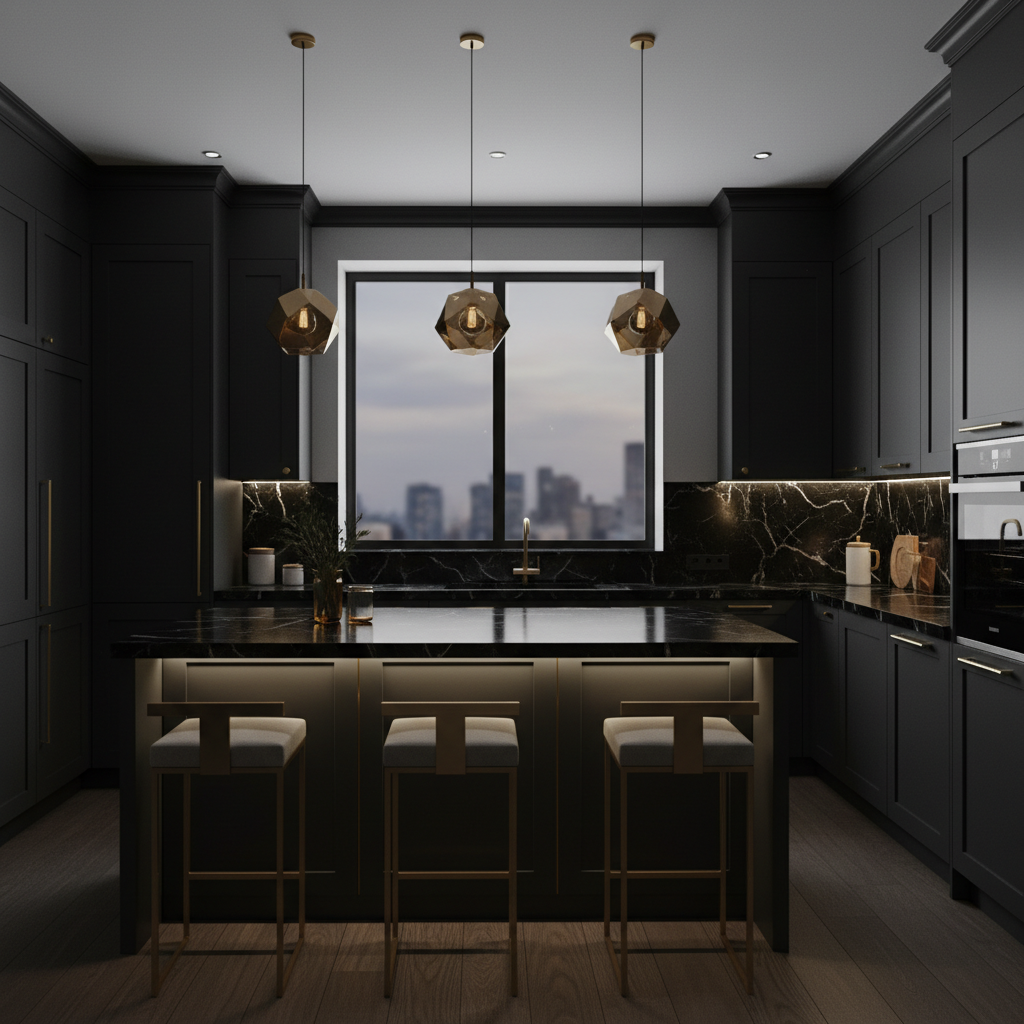 Cuisine granit noir